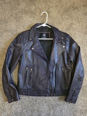 Whet Blu Chloe Asymmetrical Leather Jacket - Violet
